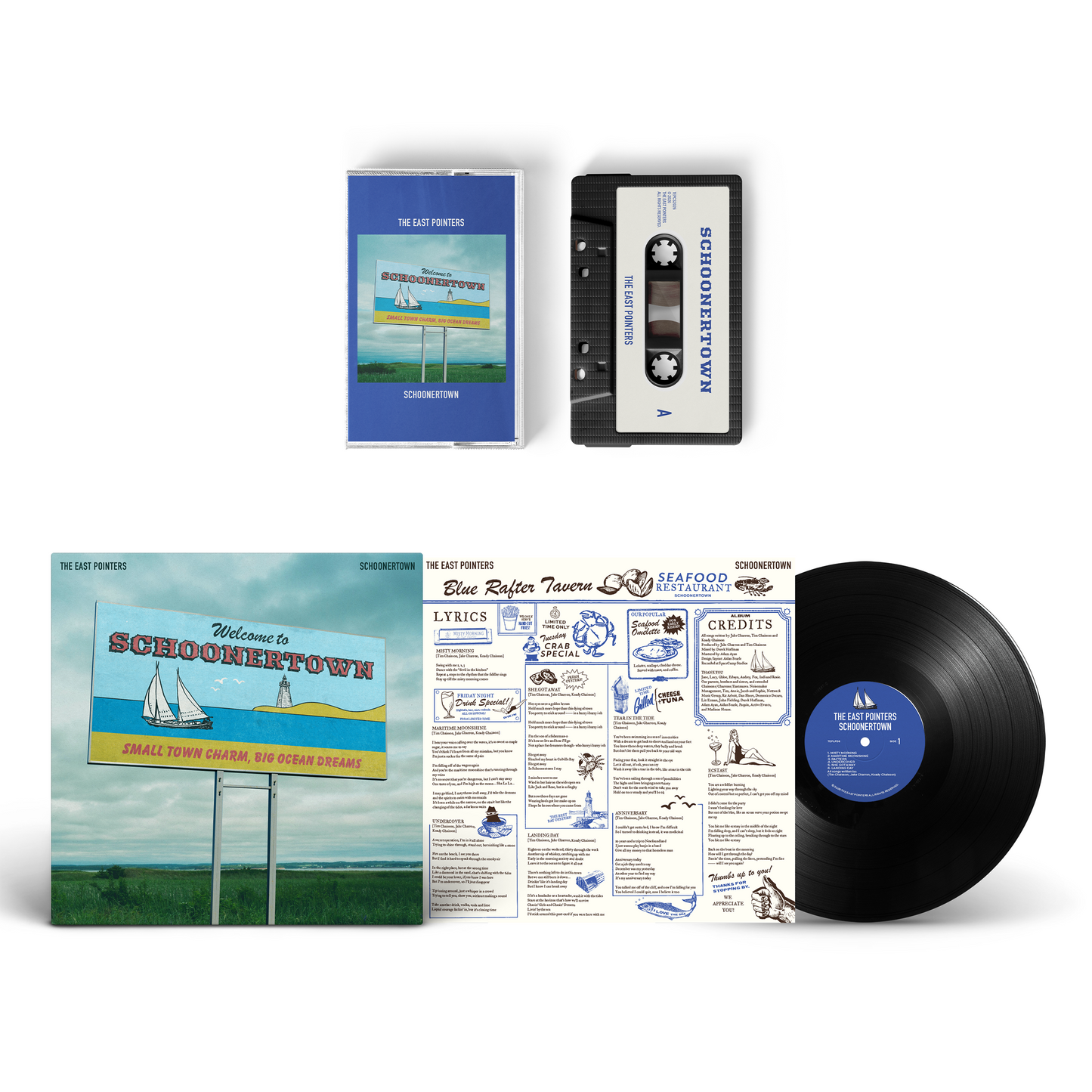 "Schoonertown" Bundle: Signed Vinyl & Cassette