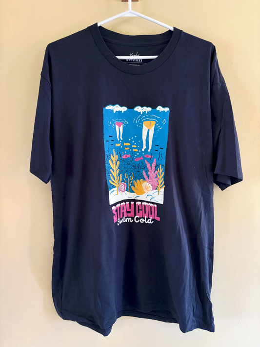 Stay Cool Swim Cold Blue Shirt
